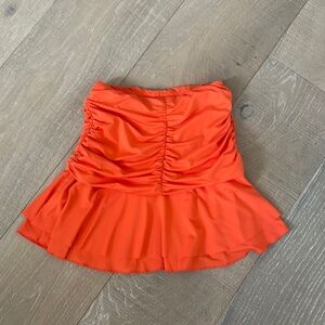 Orange Scrunch Skirt
